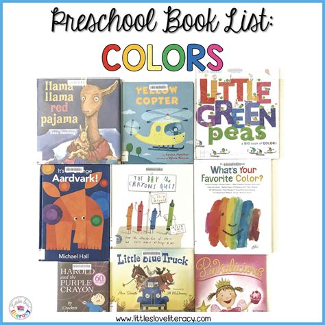 Book List Color Themed Books For Preschool Littles Love Learning