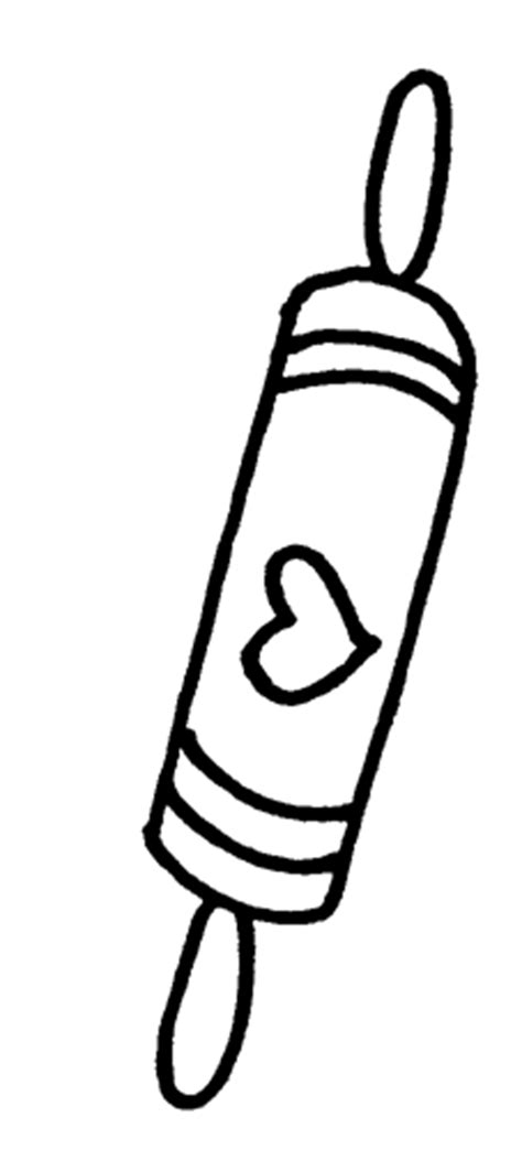 rolling pin coloring coloring pages