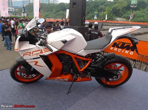 Another high point of the ktm rc8 is the clever use of wp suspension at the front and rear. Pictures: KTM Orange Day, October '13, Mumbai - Team-BHP