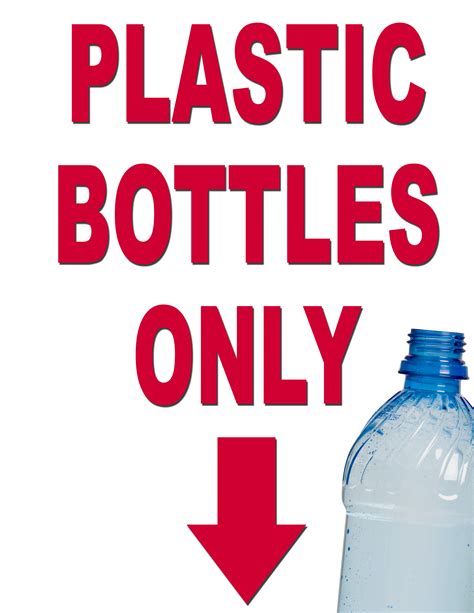 Plastic Recycle Sign Printable