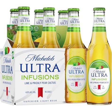 Michelob Ultra Infusion Lime And Prickly Pear Cactus 6 Pack