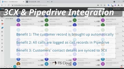 3 Surprising Benefits Of 3cx And Pipedrive Integration Ts Cloud Youtube