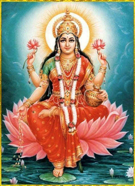 Hindu Goddess Lakshmi Devi Mahalakshmi Goddess Lakshmi Indian