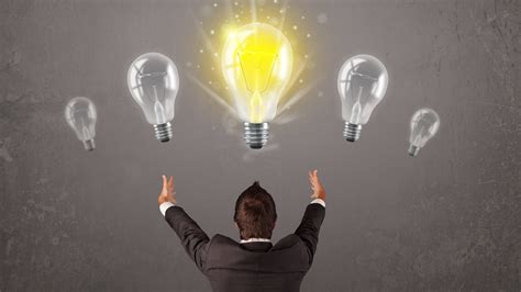 Business Person Having An Idea Light Bulb Concept Job Crusher