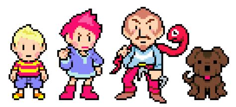 Battle Sprites Of The Mother 3 Gang I Made Earthbound