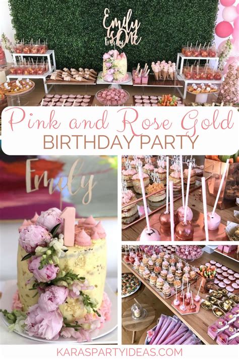 Thanks for clicking on my video!♡ here are some great options for a rose gold theme birthday party. Kara's Party Ideas Pink & Rose Gold Birthday Party | Kara ...