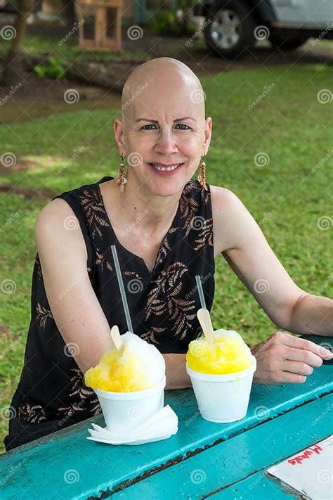 woman eating shave ice kauai hawaii stock image image of delicious happy 33591259