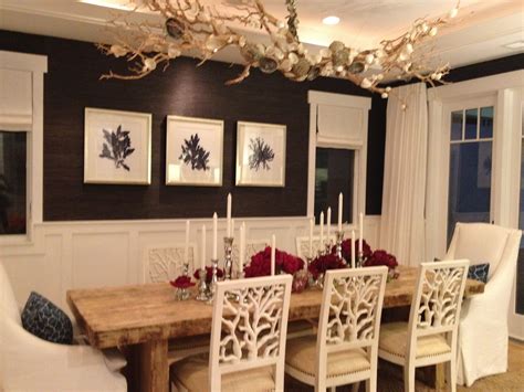 Goodwood furniture is the premiere source for solid wood dining room furniture and wood furniture on the east coast. beach themed dining room. the chandelier is handmade and i ...