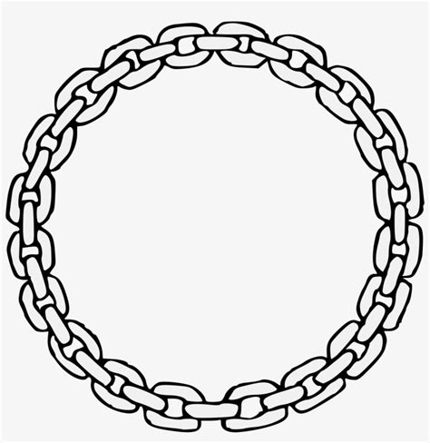 Annulet Of Chain Deco Border Circle Frame Vector Free Transparent