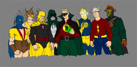 The Justice Society Of America By Seele 02 On Deviantart