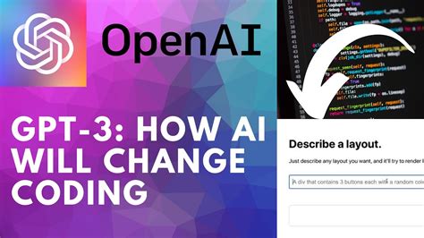 OpenAI GPT 3 How AI Will Change Coding YouTube