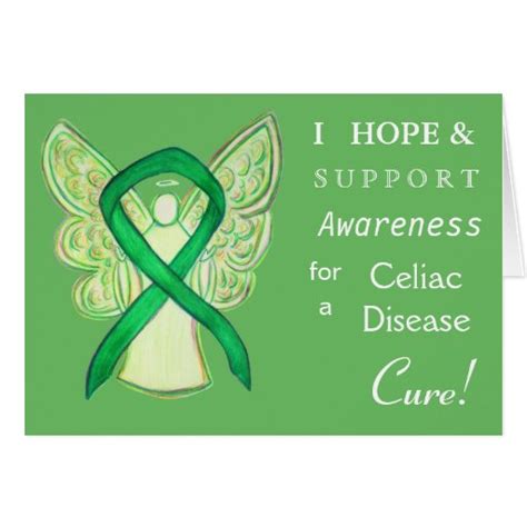 Celiac Disease Awareness Ribbon Greeting Card Zazzle