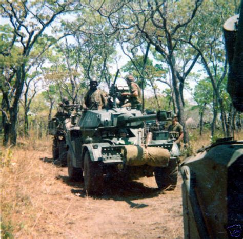 Color Photo Rhodesian Armored Cars In The Bush Rli Acr Rhodesia Udi