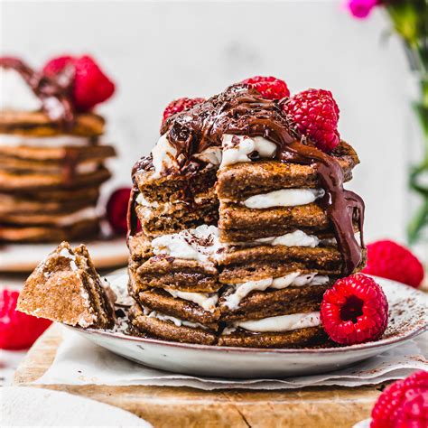 Raspberry Tiramisu Pancakes Vegan GF Nourishing Amy