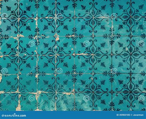 Vintage Azulejos Traditional Portuguese Tiles Stock Image Image Of