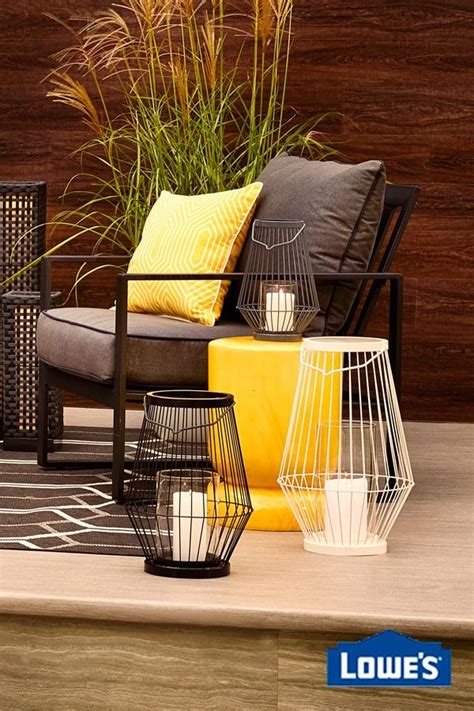 Embrace The Metro Modern Patio Trend By Contrasting Bursts Of Yellow