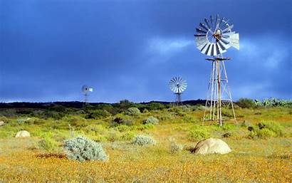 Windmill Turbine Landscape Namaqualand Namakwaland Screensaver Cool