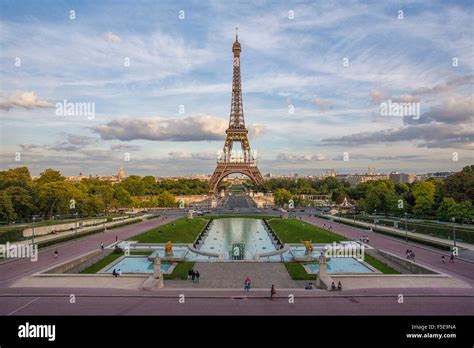 The Eiffel Tower Champ De Mars Paris France Europe Stock Photo Alamy