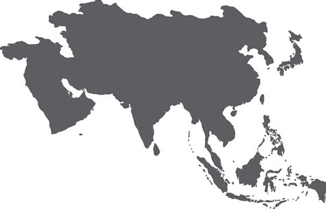 Doodle Freehand Drawing Of Asia Countries Map 19875813 Png