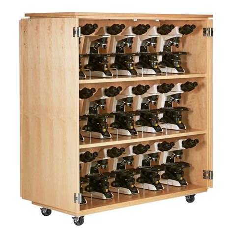 Diversified Woodcrafts Large Microscope Storage Cabinet Maple 4711m
