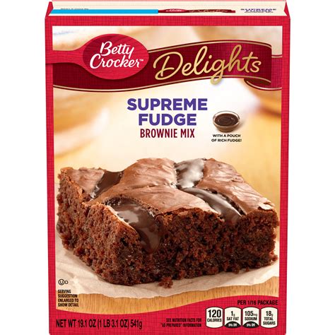 Betty Crocker™ Delights Supreme Fudge Brownie Mix 191 Oz Cookie