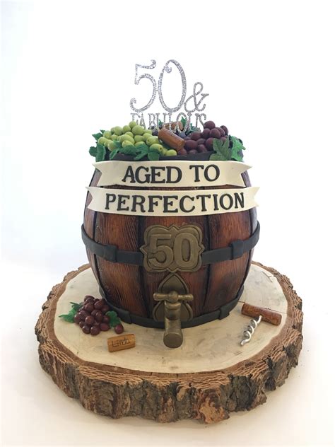 You also can select countless matching tips below!. Wine Barrel 50th Birthday Cake | 50th birthday cake, 60th ...