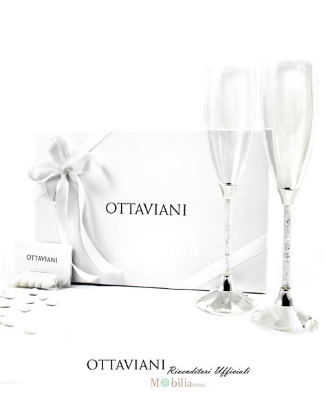 Buon partner per le feste: Bomboniera Flutes gambo con cristalli Ottaviani - Mobilia Store Home & Favours