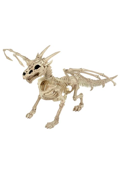 24 Spooky Skeleton Dragon Prop