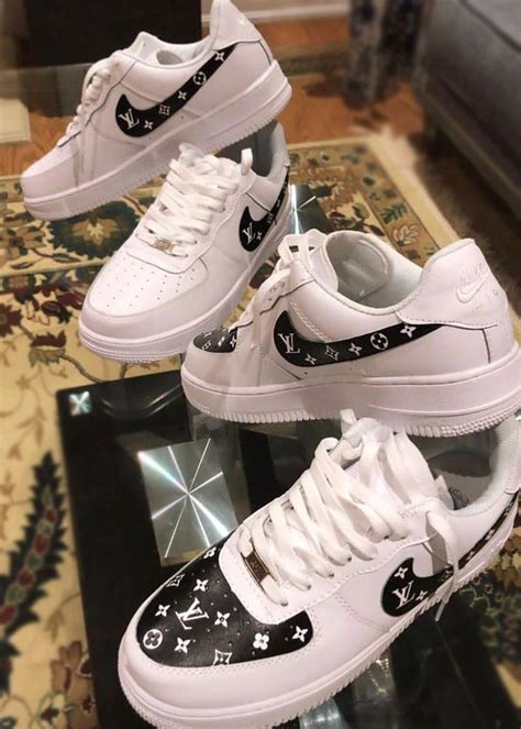 Lv Custom Af1s Modern Essential Air Force One Shoes Nike Air Shoes