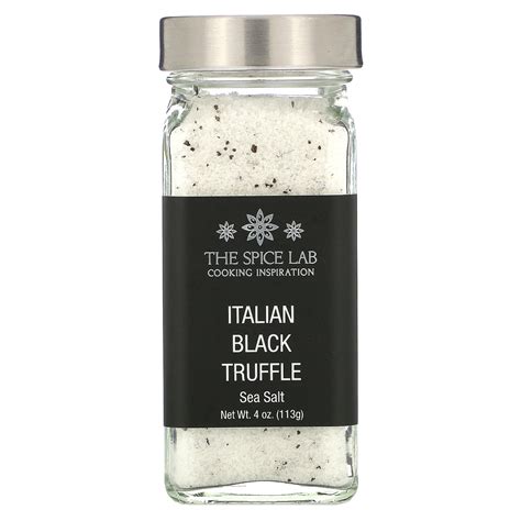 Italian Black Truffle Sea Salt 4 Oz 113 G The Spice Lab