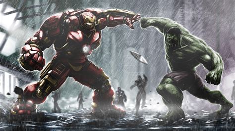 Hulk Vs Hulkbuster Wallpapers Wallpaper Cave