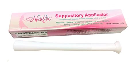 buy neuevevaginal suppository applicator reusable 1 pack 3 5 8” internal diameter fits