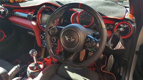 Mini Cooper Custom Steering Wheel With Carbon Fibre Click Visit For