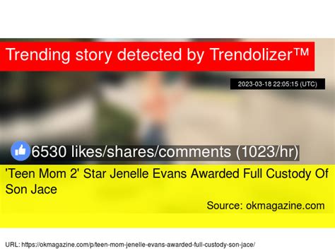 Trendolizer On Twitter Teen Mom 2 Star Jenelle Evans Awarded Full