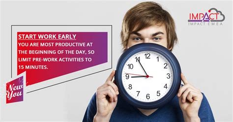 Start Work Early You Are Most Productive At The Beginning Of The Day