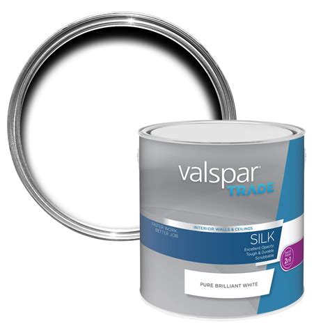 Here you may to know how to paint b q kitchen cupboards. Valspar Trade Pure Brilliant White Silk Wall & Ceiling ...