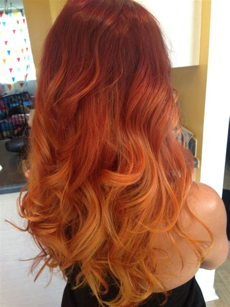 Red ombré Perfect Hair color | Ombre hair, Perfect hair color, Red