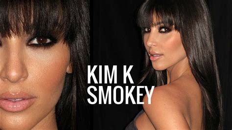 Kim Kardashian Makeup Tutorial Brown Smokey Eye Youtube