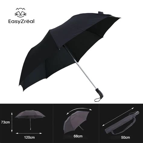 Ez New Strong Windproof Long Handle Men Folding Umbrella Large Outdoor
