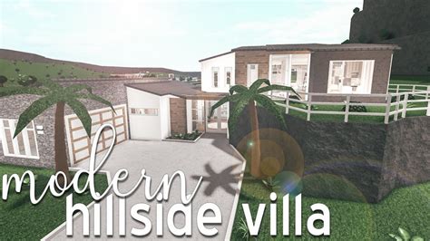 Roblox Bloxburg Modern Hillside Villa 119k Youtube