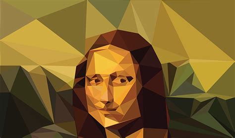 Low Poly Mona Lisa On Behance