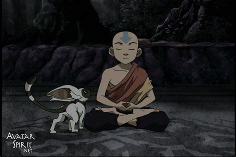 Avatar Aang Meditating In Order To Call Avatar Yangchen For Some Wisdom