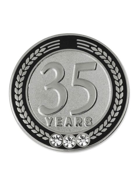 Pinmarts 35 Years Of Service Award Employee Recognition T Lapel Pin