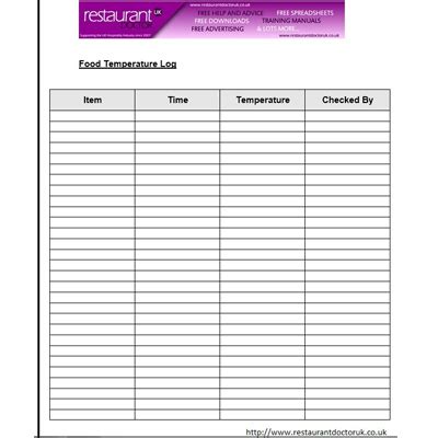 Fill out, securely sign, print or email your weekly eyewash log form instantly with signnow. 11 Free Sample Temperature Log Templates - Printable Samples