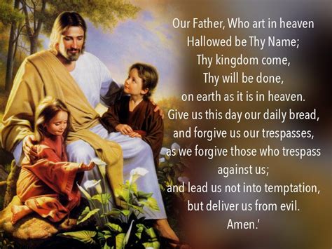 Our Father Who Art In Heaven Prayer Meani A Childs Prayer Free