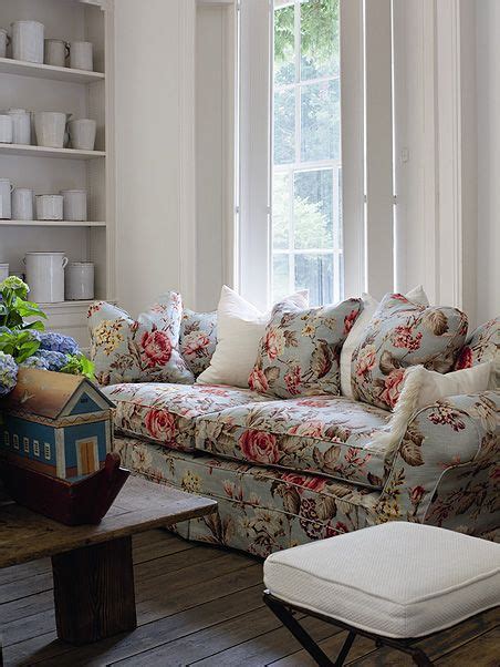 Room is coming from an. June Rayfus Interiors | Floral sofa, Shabby chic living ...