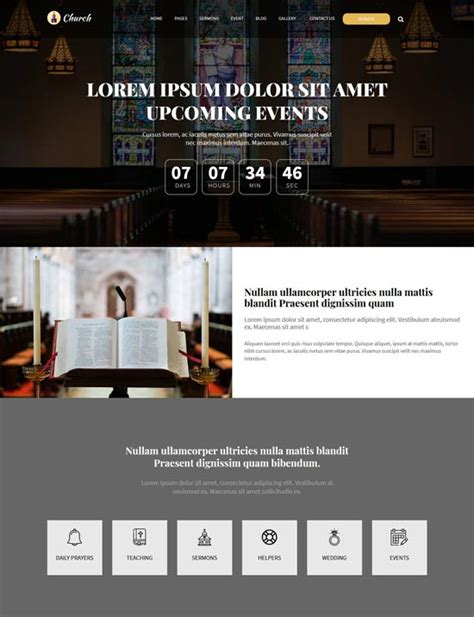 Best Church Website Templates Freshdesignweb