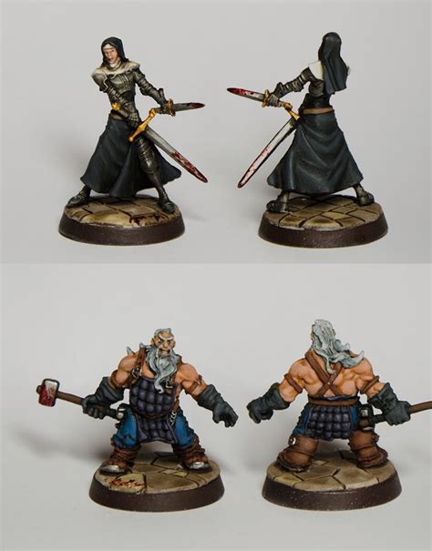 Zombicide Black Plague Ann And Samson Candc Most Welcome Minipainting