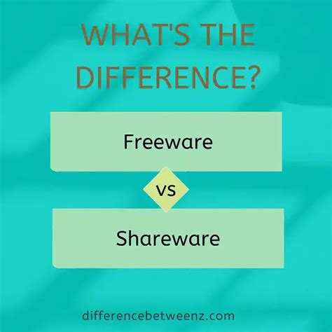 Difference Between Freeware And Shareware Difference Betweenz