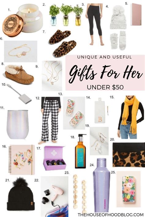 If you want to find more birthday gifts for her , check out 52 unique holiday gifts. 25 Unique and Useful Christmas Gifts for Her Under $50 ...
